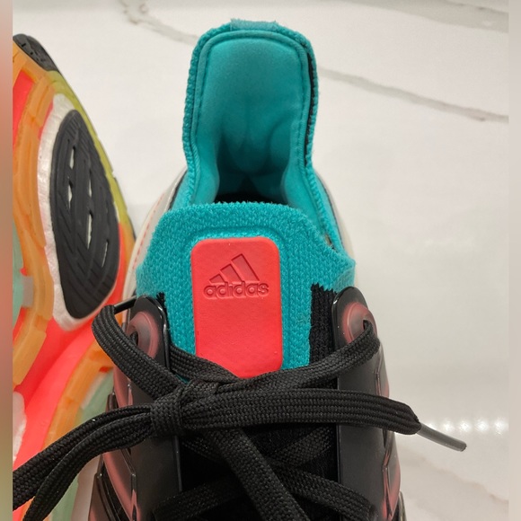 Adidas Women’s Ultraboost 22 Running Shoe in Black/Turbo/Mint Rush - Picture 15 of 15